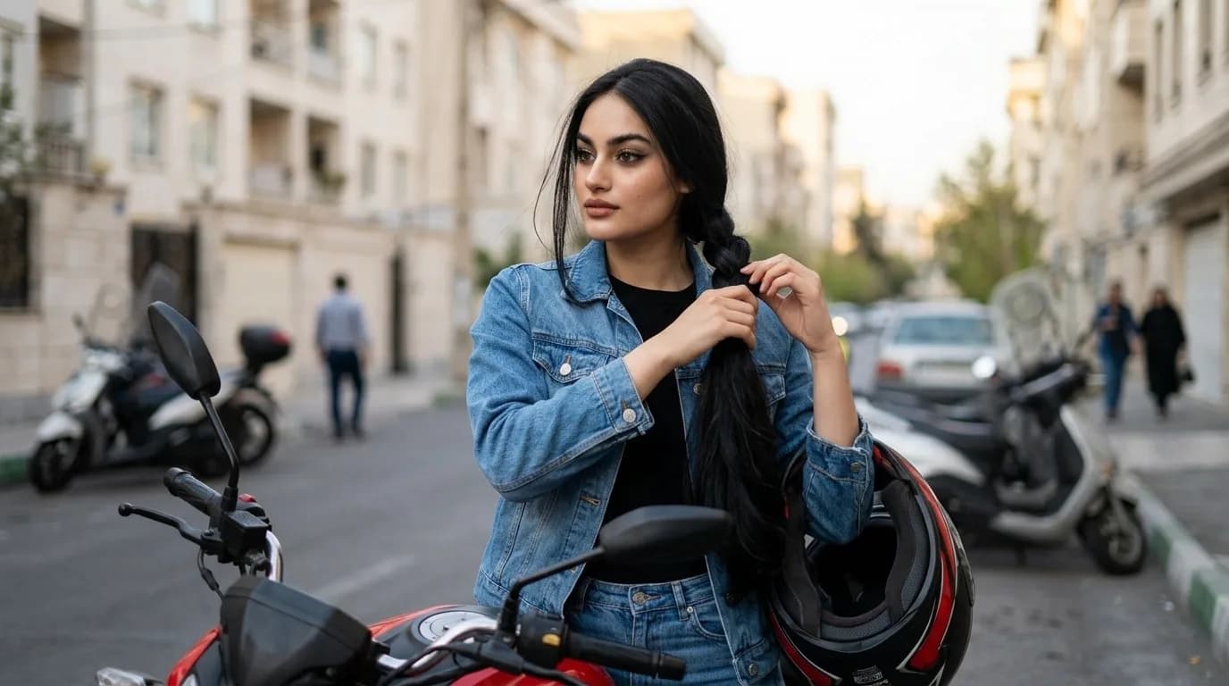 موی بلند زیر کلاه کاسکت: ۵ راهکار که هم مو خراب نشه هم کلاه
