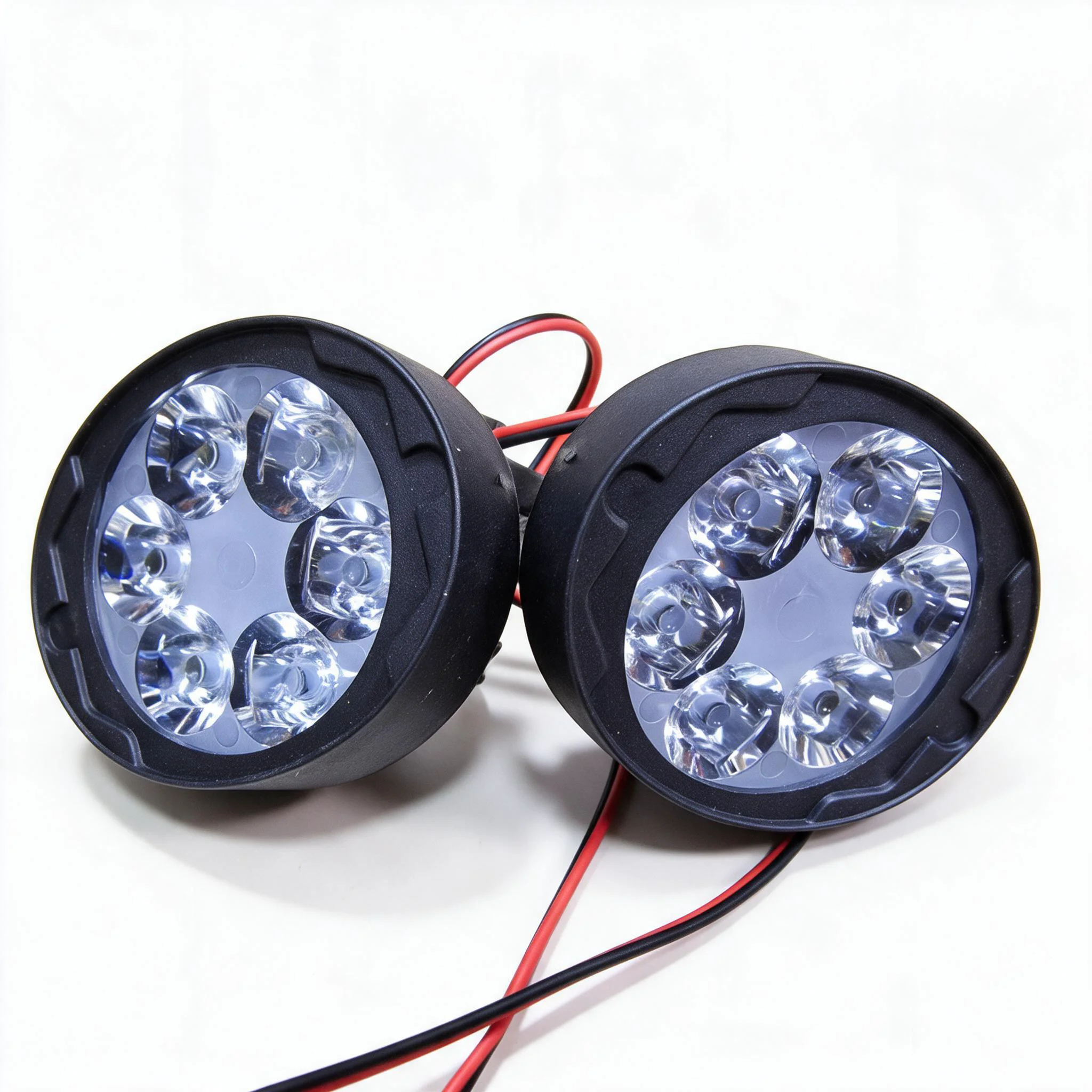 پروژکتور 6 LED موتورسیکلت با پایه زیر آینه قابل تنظیم