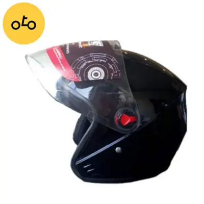 کلاه کاسکت بدون فک مدل mb-31 برند tsp مشکی براق