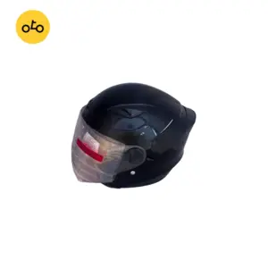 کلاه کاسکت رادین عینک دار مدل مشکی براق