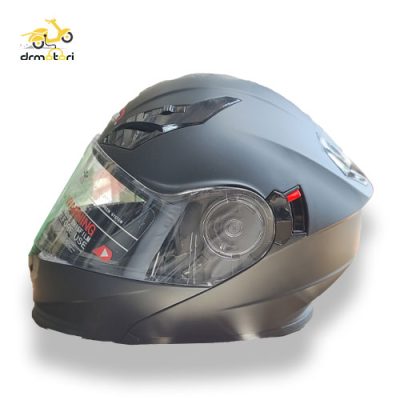کلاه کاسکت lsv فک متحرک مشکی مات