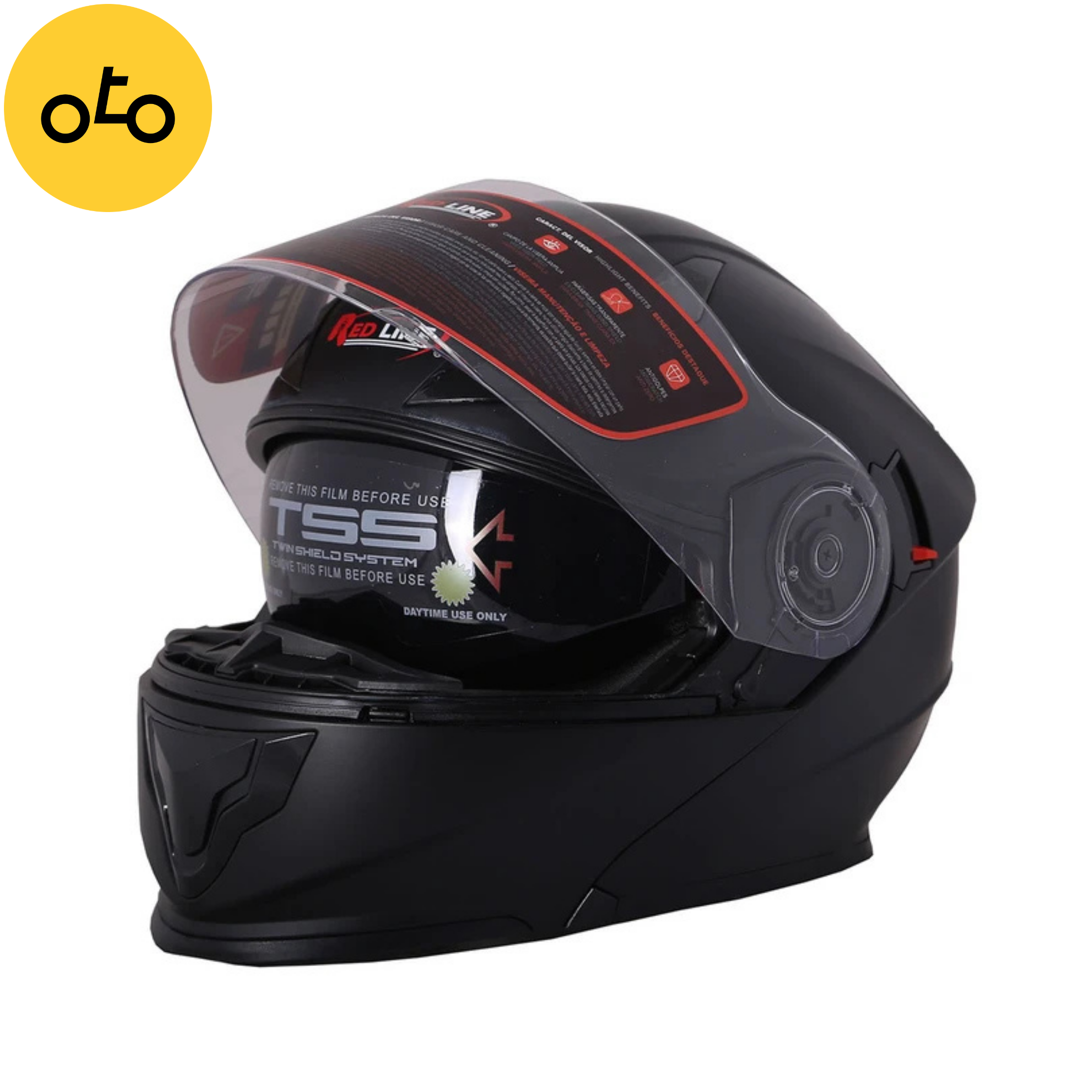 کلاه کاسکت ردلاین مدل NSN-MTBLK مشکی مات - Image 3