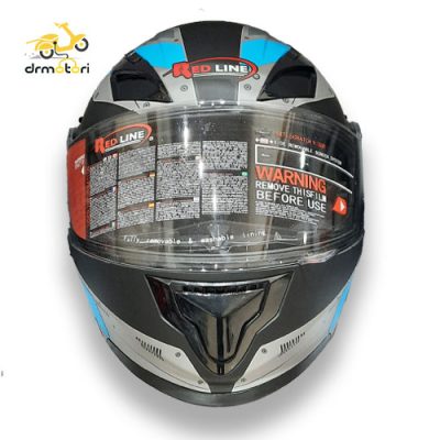 کلاه کاسکت ردلاین فک متحرک عینک دار مدل NSN-MTGR آبی - Image 2