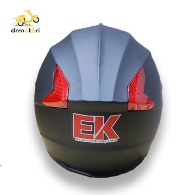 کلاه کاسکت EK بدون فک عینک دار مشکی مات