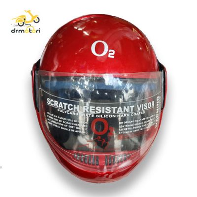 کلاه کاسکت فک متحرک O2 قرمز