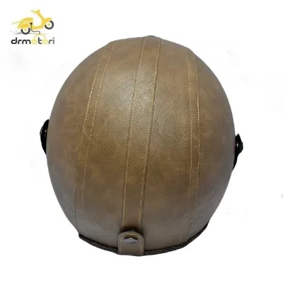 کلاه کاسکت وسپایی چرم ساده