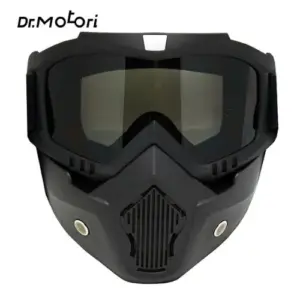 عینک موتور سواری با طلق دودی