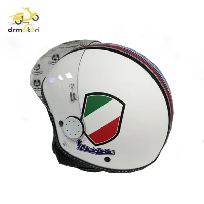 کلاه کاسکت وسپا سفید V Stripes