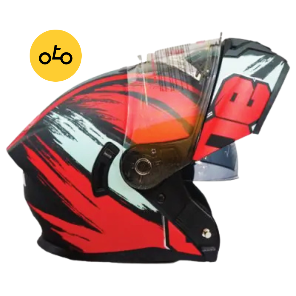 پکیج کلاه کاسکت فک متحرک R/B + چادر ضخیم با تخفیف ویژه - Image 3