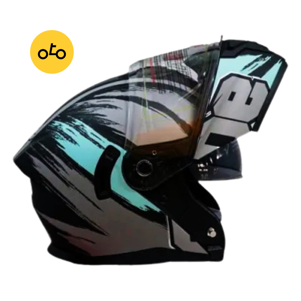 پکیچ کلاه کاسکت و چادر موتور سیکلت طرح g/b برند MA2 با تخفیف ویژه - Image 3