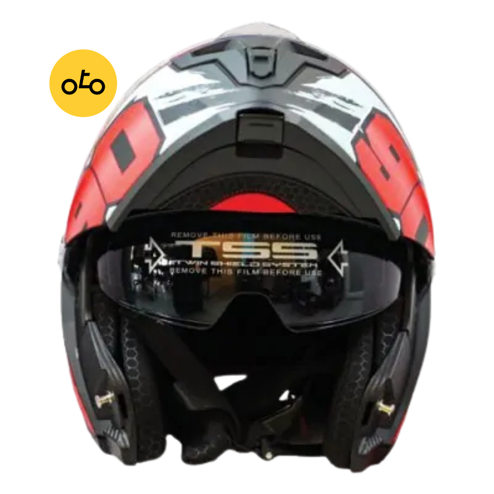 پکیج کلاه کاسکت فک متحرک R/B + چادر ضخیم با تخفیف ویژه - Image 5