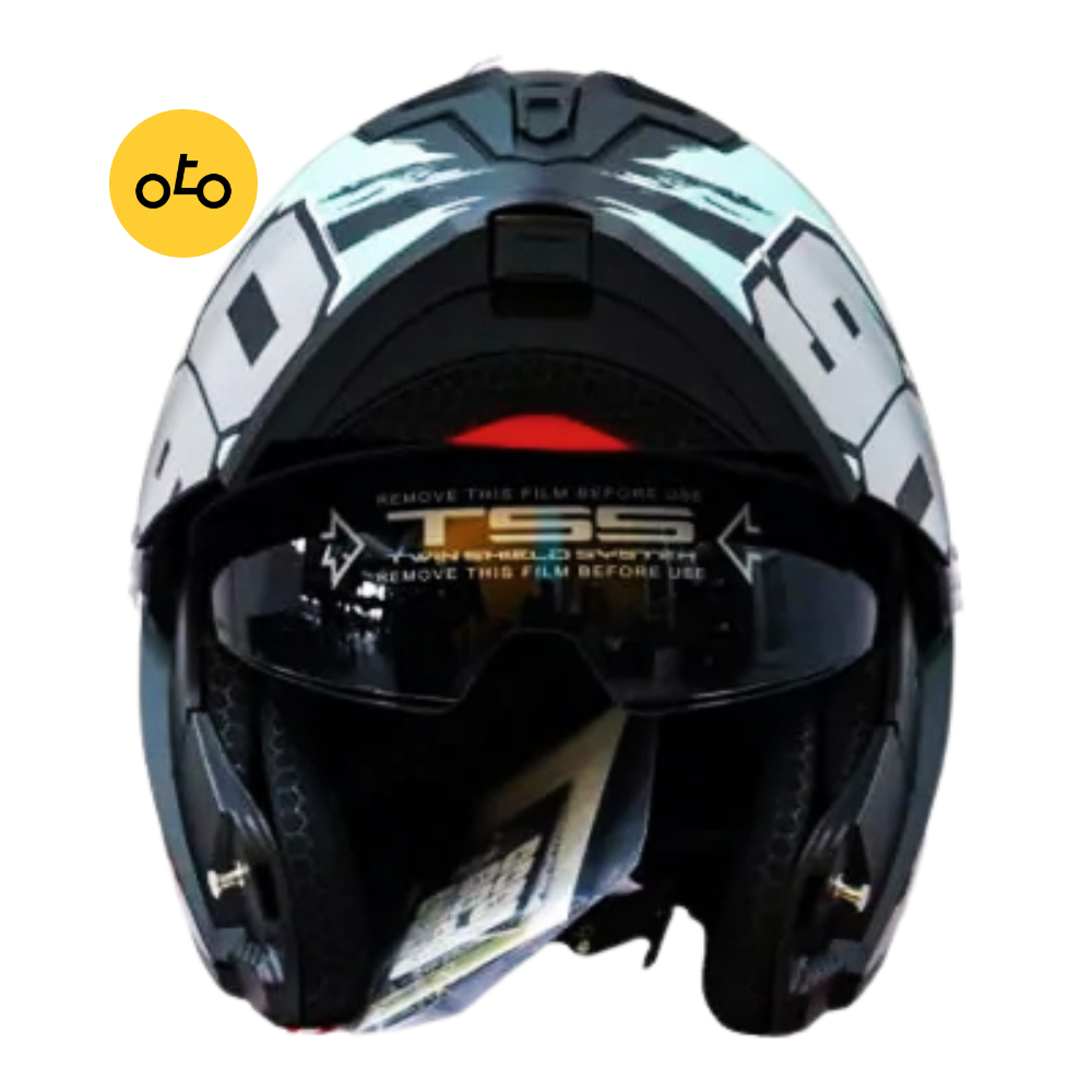 پکیچ کلاه کاسکت و چادر موتور سیکلت طرح g/b برند MA2 با تخفیف ویژه - Image 5