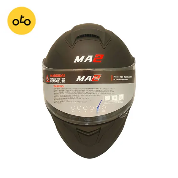 کلاه کاسکت فک متحرک برند MA2 مدل 965 مشکی مات