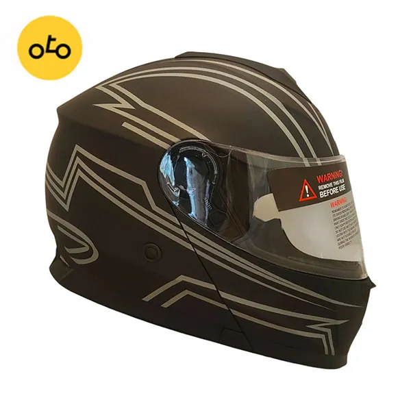 کلاه کاسکت فک متحرک برند MA2 مدل 965 مشکی سفید