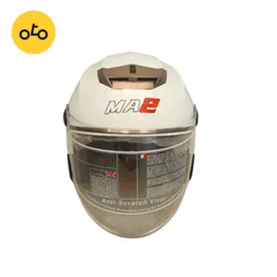 کلاه کاسکت بدون فک MA2 طرح lite سفید