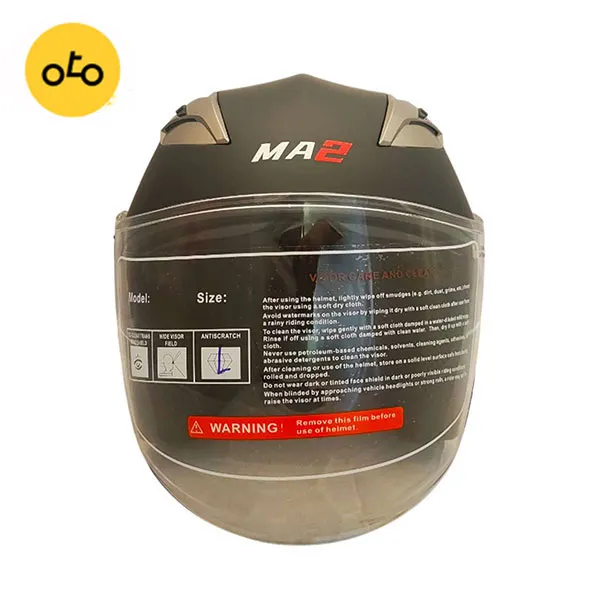 کلاه کاسکت بدون فک ام ای تو ma2 کد ۹۵۸ مشکی مات