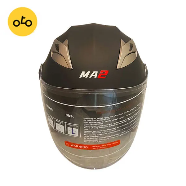 کلاه کاسکت بدون فک ام ای تو ma2 کد ۹۵۸ مشکی مات