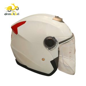 کلاه کاسکت بدون فک MA2 کد 958 سفید قرمز