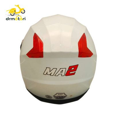 کلاه کاسکت بدون فک MA2 کد 958 سفید قرمز