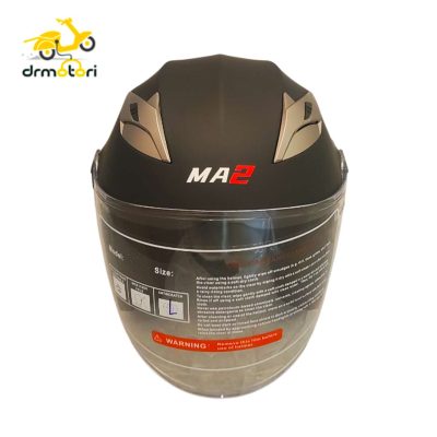 کلاه کاسکت بدون فک ام ای تو ma2 کد ۹۵۸ مشکی مات