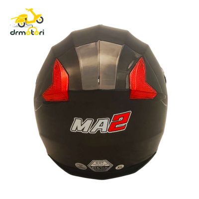 کلاه کاسکت بدون فک MA2 کد 958 مشکی قرمز
