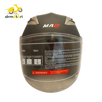 کلاه کاسکت بدون فک ام ای تو ma2 کد ۹۵۸ مشکی مات