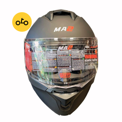 کلاه کاسکت فک متحرک MA2 کد 963 مشکی مات - Image 3