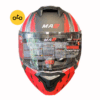 کلاه کاسکت فک متحرک MA2 کد 963 قرمز - Image 3