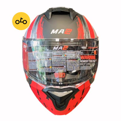 کلاه کاسکت فک متحرک MA2 کد 963 قرمز - Image 3