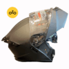 کلاه کاسکت فک متحرک MA2 کد 963 مشکی مات - Image 4
