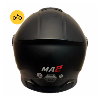 کلاه کاسکت فک متحرک بلوتوث دار MA2 کد 965 – مشکی + MA2 - Image 5