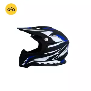 کلاه کاسکت کراسی ردلاین کد 750 مشکی آبی