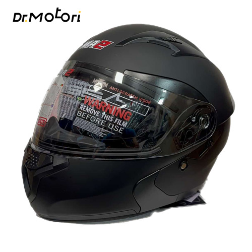 کلاه کاسکت فک متحرک عینک دار برند ma2 مدل 906