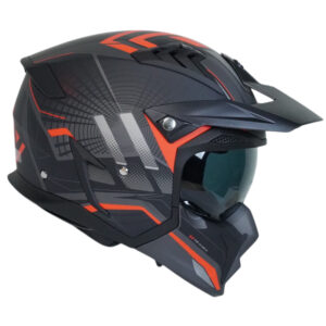 کلاه کاسکت فک جداشونده راپیدو مدل 890+ blk rd