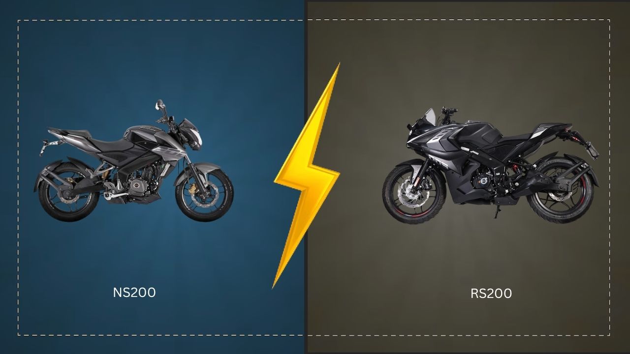 مقایسه موتور باجاج NS200 و RS200
