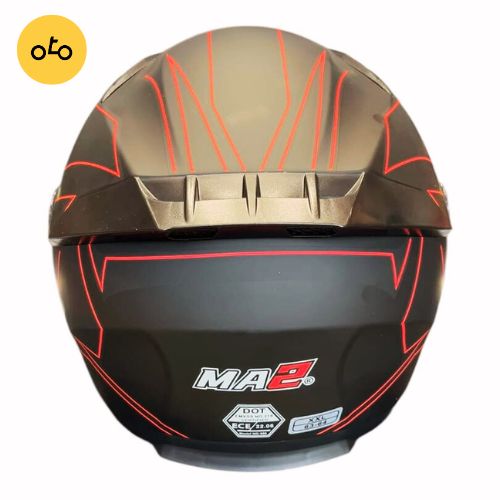 کلاه کاسکت فک متحرک عینک دار برند ma2 مدل 906