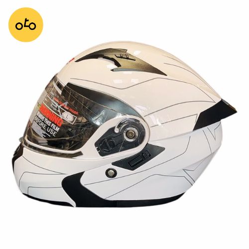 کلاه کاسکت فک متحرک عینک دار برند ma2 مدل 906