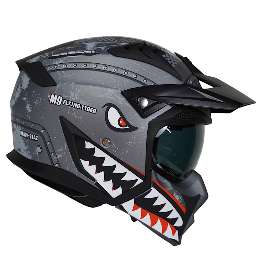 کلاه کاسکت فک جداشونده راپیدو مدل 890+ shark