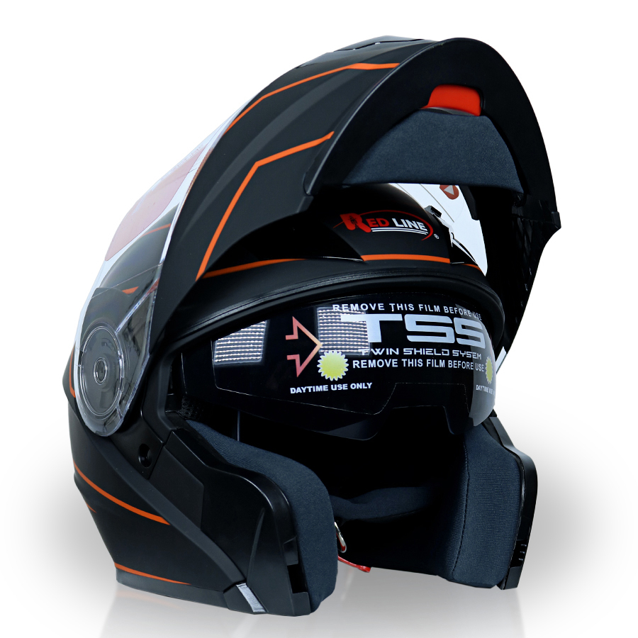 کلاه کاسکت فک متحرک ردلاین مدل 939 x orng lose