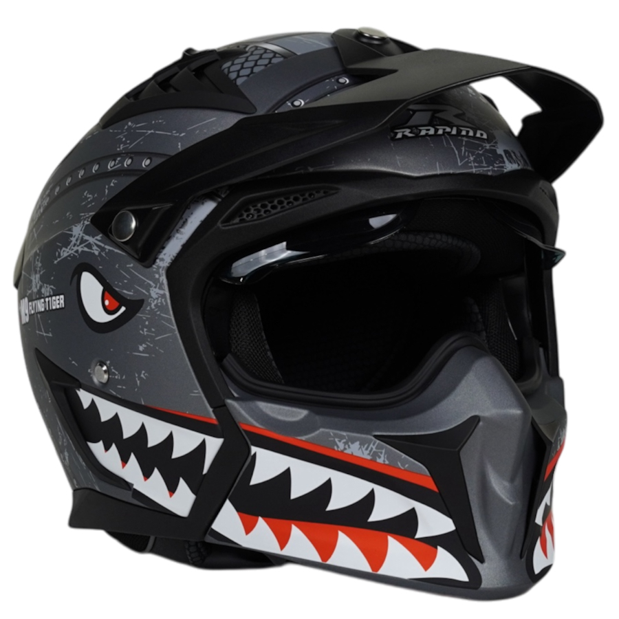 کلاه کاسکت فک جداشونده راپیدو مدل 890+ shark