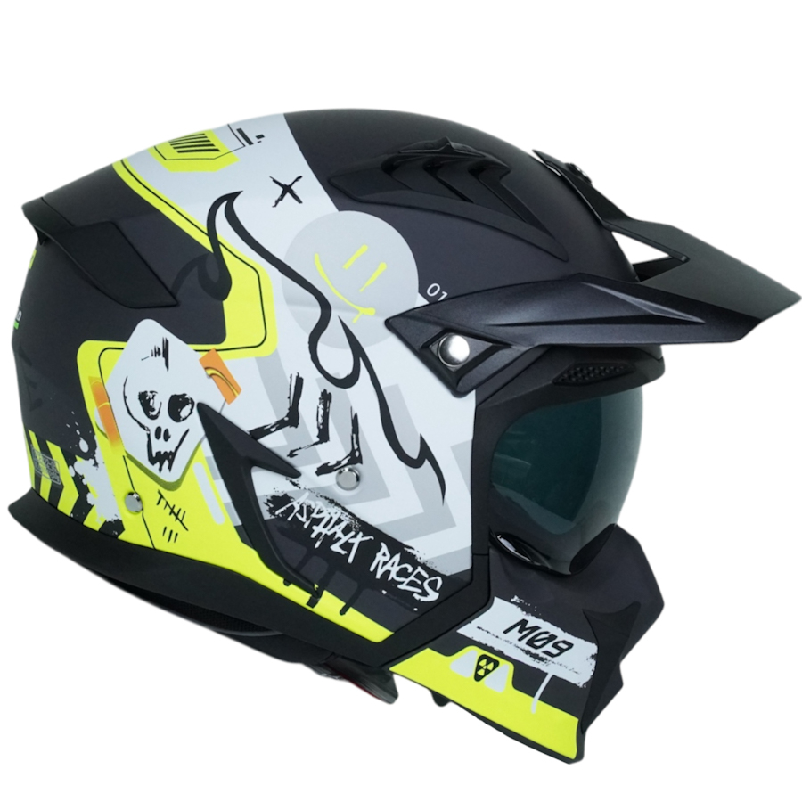 کلاه کاسکت فک جداشونده راپیدو مدل 890+ mt09