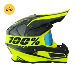 کلاه کاسکت کراسی TEKNO تکنو مشکی فسفری